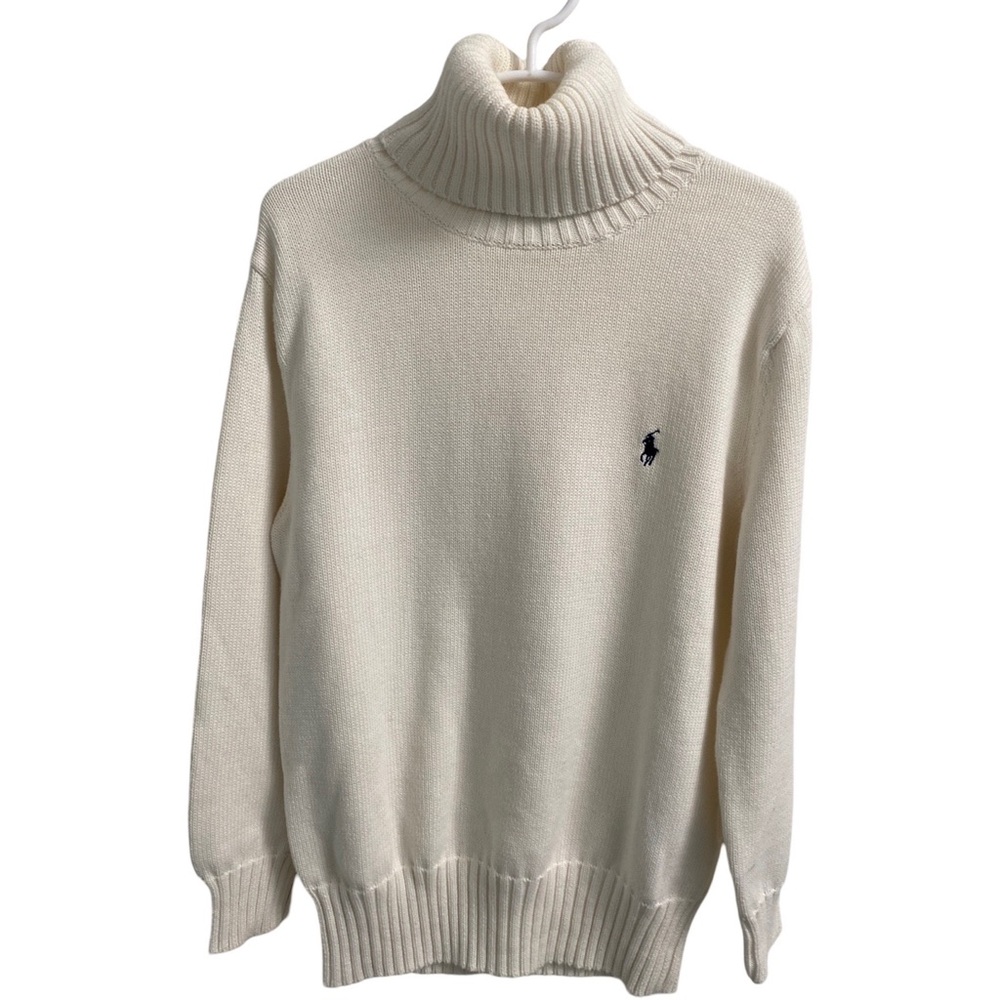 Ralph Lauren Blue Label Vintage Ivory Youth Sweater Size Small